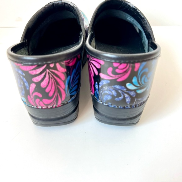 DANSKO Professional Colorful Paisley Leaf Patterned Clogs—SZ. 6.5-7 - Picture 5 of 12
